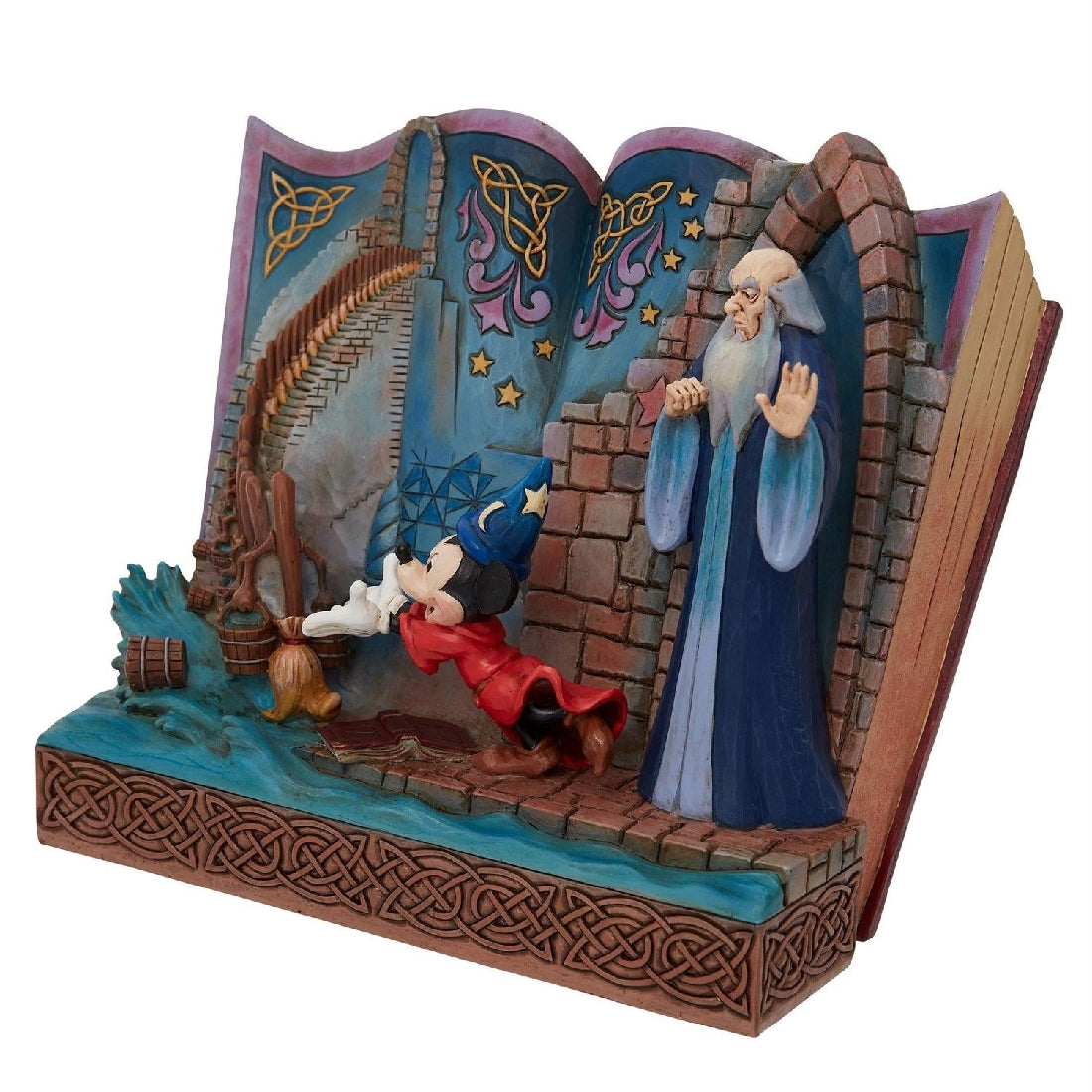 DISNEY TRADITIONS BY JIM SHORE SORCERER MICKEY FANTASIA STORY BOOK