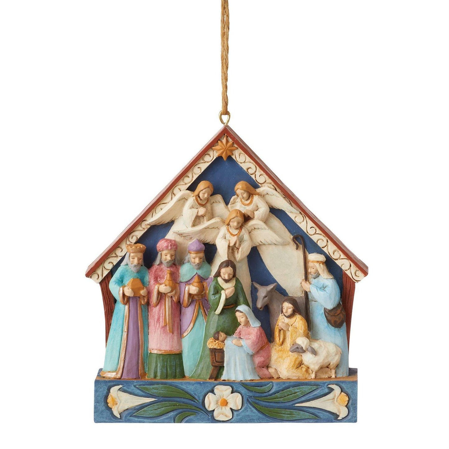 HEARTWOOD CREEK HANGING ORNAMENT NATIVITY STABLE
