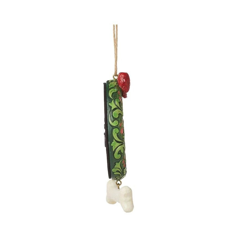 Heartwood Creek By Jim Shore Dog Pet Wreath Frame Hanging Ornament