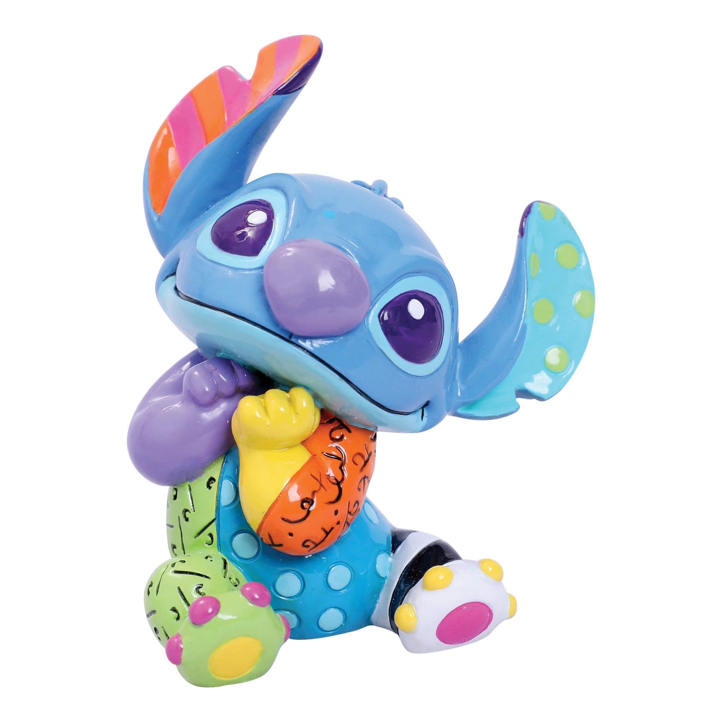 DISNEY BRITTO STITCH SITTING MINI FIGURINE