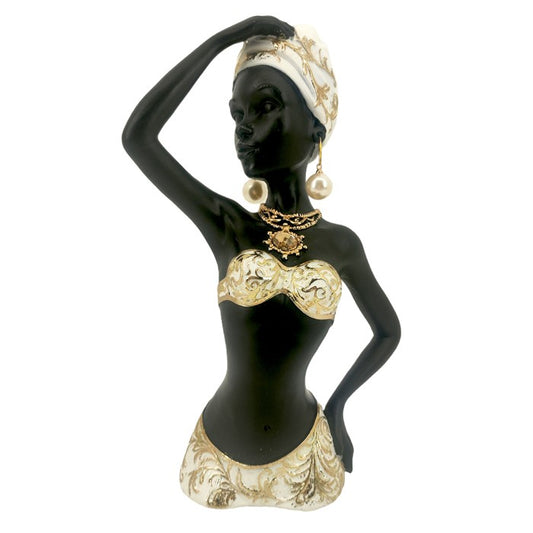 Melanie Resin African Woman With Hand On Hip Figurine