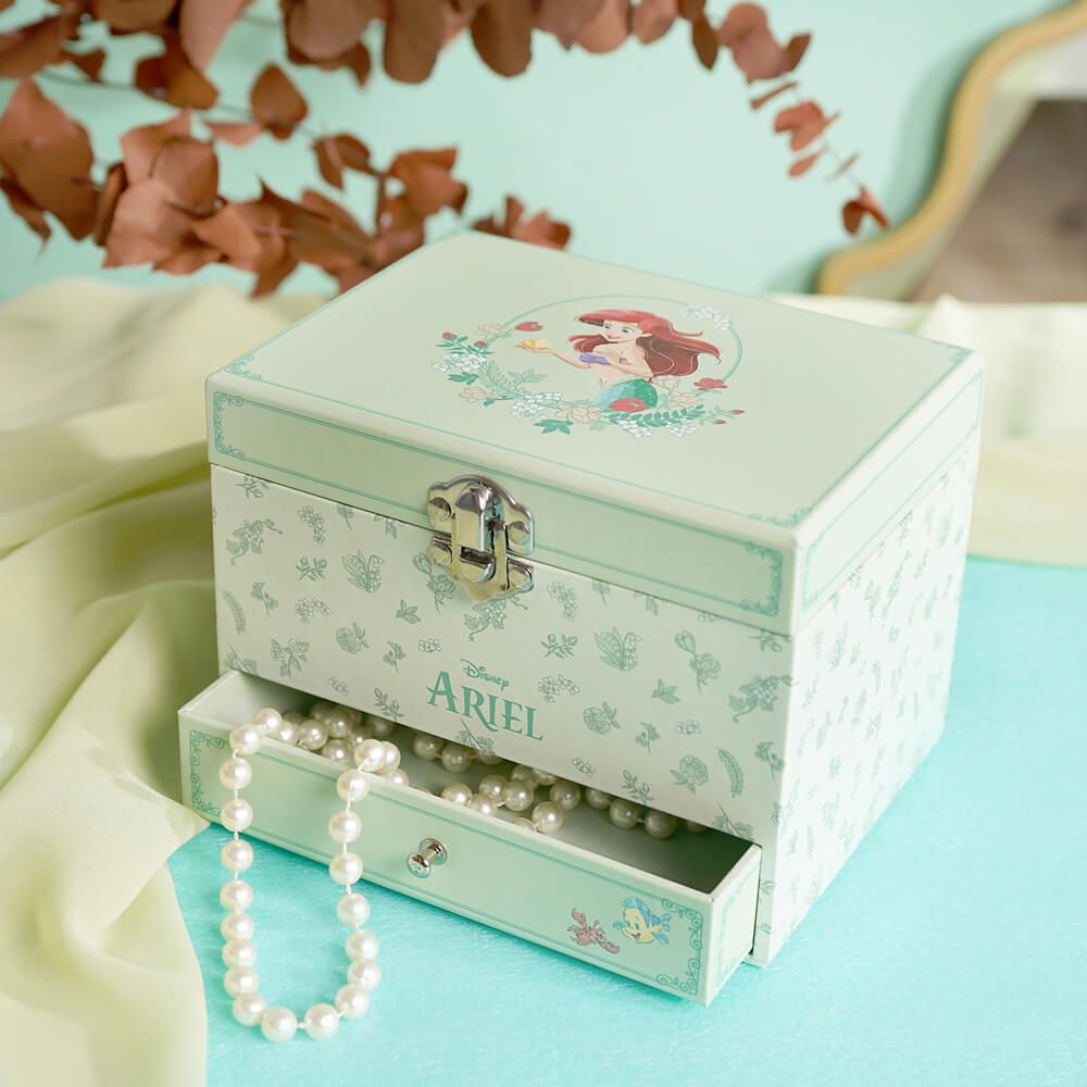 DISNEY PRINCESS PASTEL MUSICAL JEWELLERY BOX ARIEL