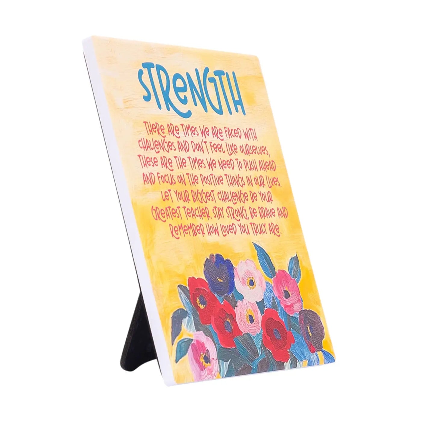 Ceramic Verse Plaque Billie Strength