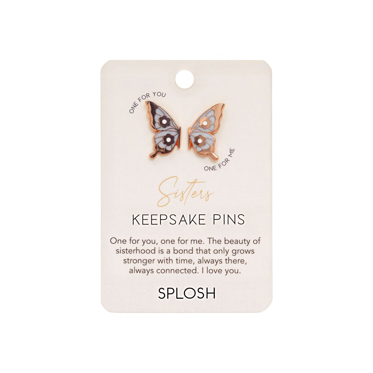 Keepsake Pin Forever Connected Sisters