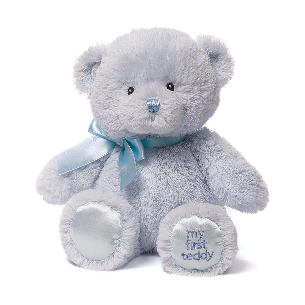 GUND MY FIRST TEDDY BLUE SMALL 25CM