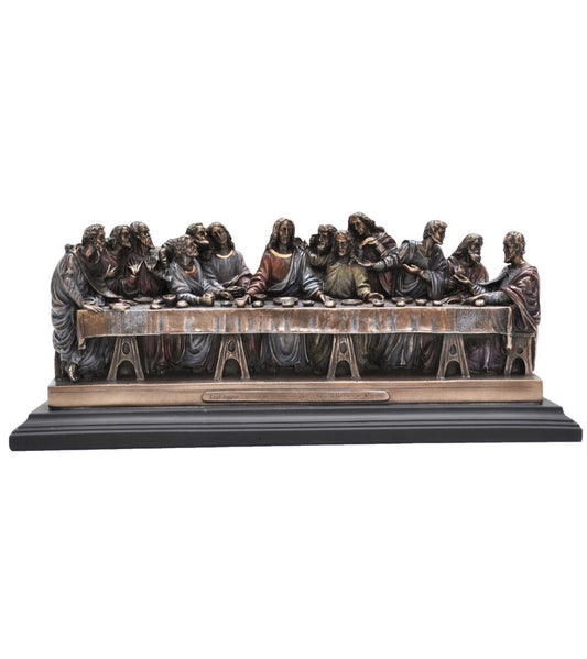 VERONESE DESIGNS FIGURINE BRONZE LAST SUPPER