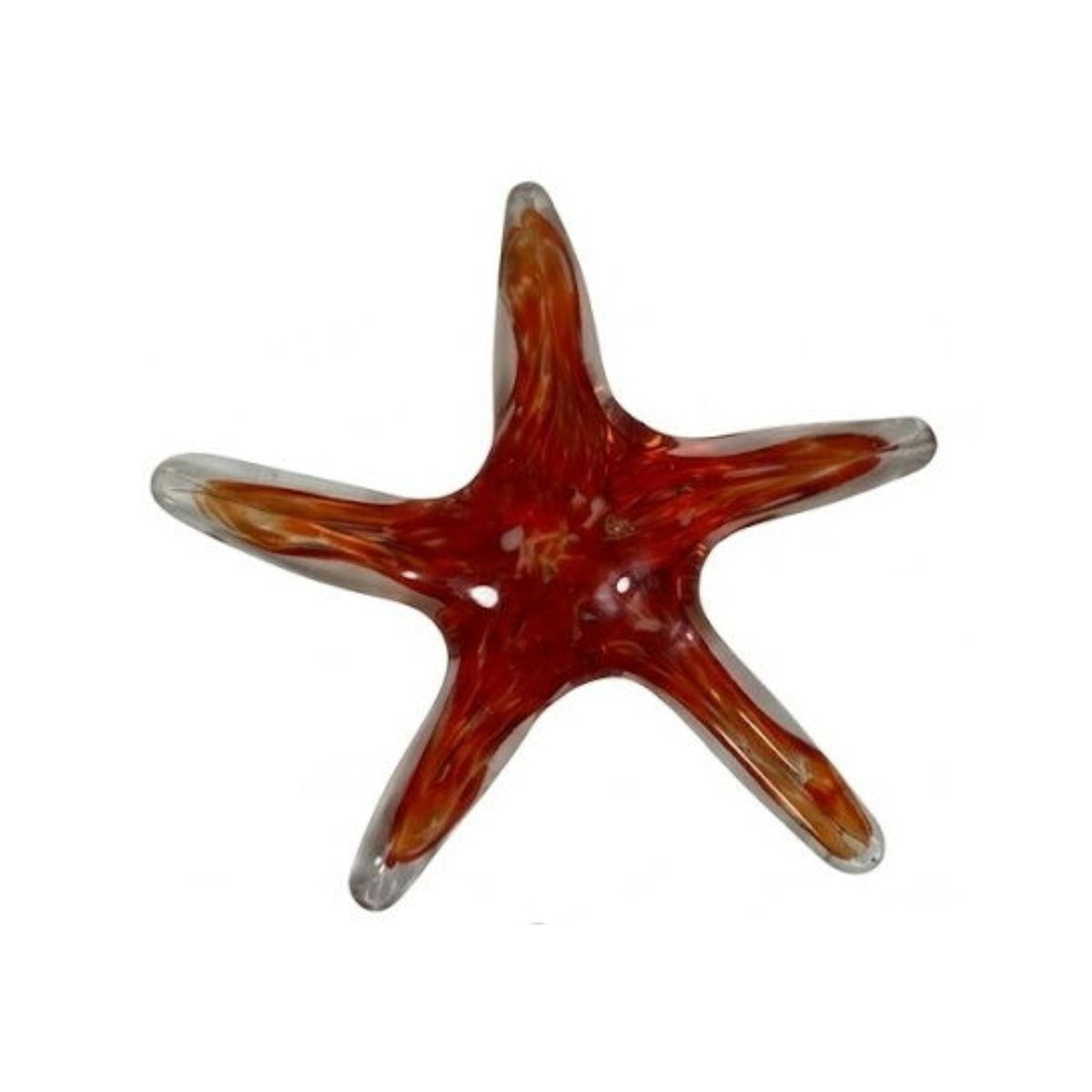 ZIBO ART GLASS SEA STAR RUBY