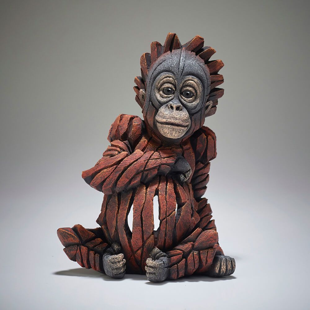 EDGE SCULPTURE BABY ORANGUTAN FIGURE SMALL