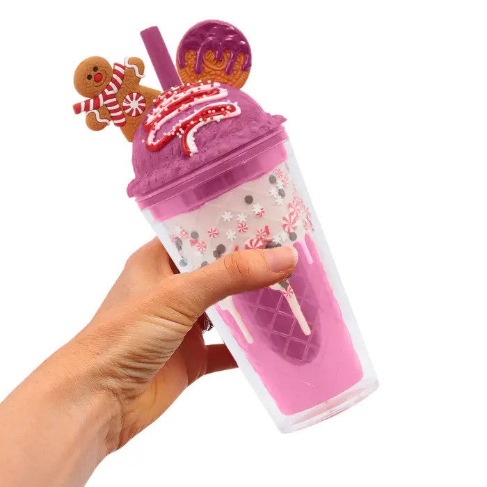 Christmas Sorbet Sipper Cup Gingerbread Pink
