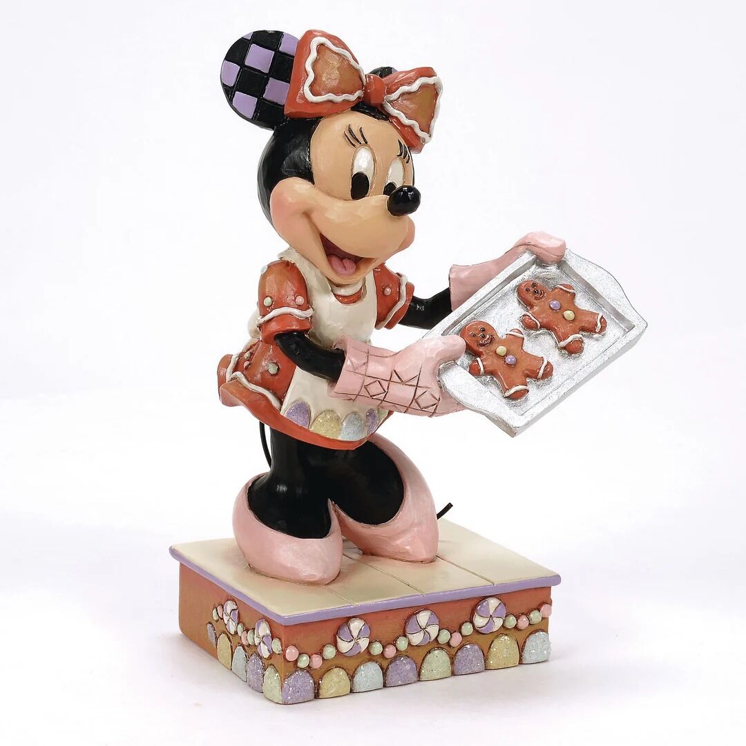 DISNEY TRADITIONS BY JIM SHORE MINNIE WITH GINGERBREAD COOKIES