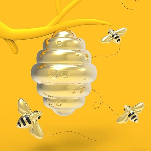 METALMORPHOSE KEYCHAIN BEE & HONEY