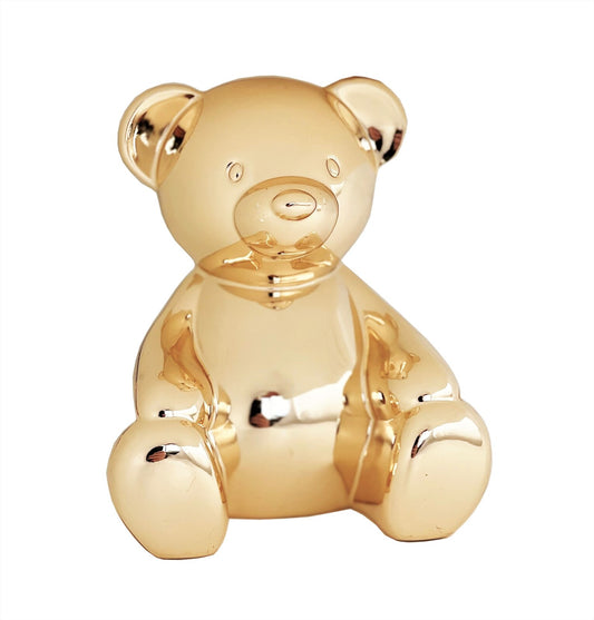 MONEY BANK EDWARD BEAR OLD GOLD FINISH