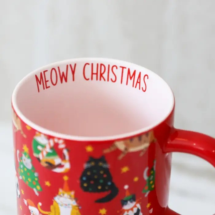 Christmas Mug Festive Cats