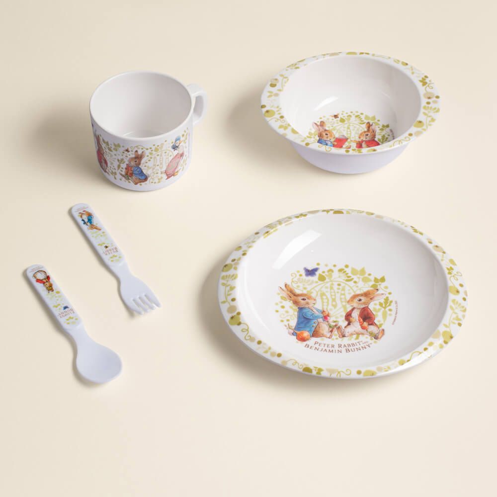 Peter Rabbit 5pc Melamine Dinner Set
