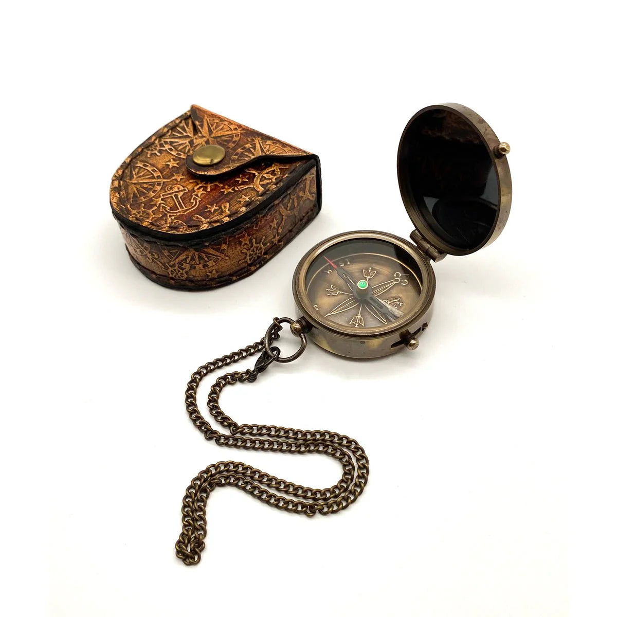 Brass Compass With Message Daddy