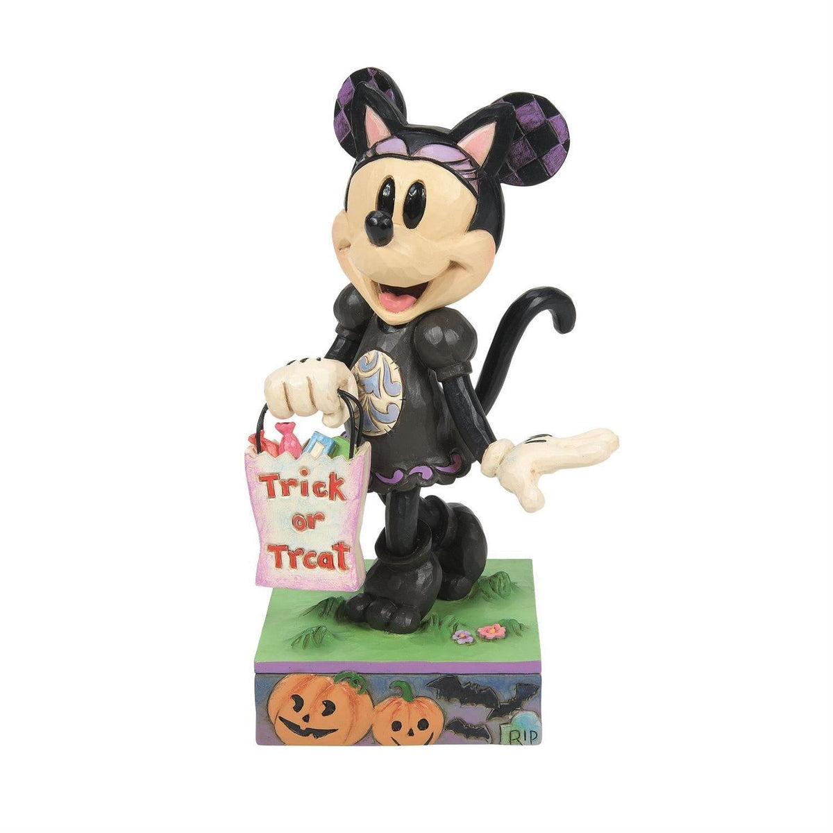 DISNEY TRADITIONS BY JIM SHORE HALLOWEEN MINNIE BLACK CAT COSTUME
