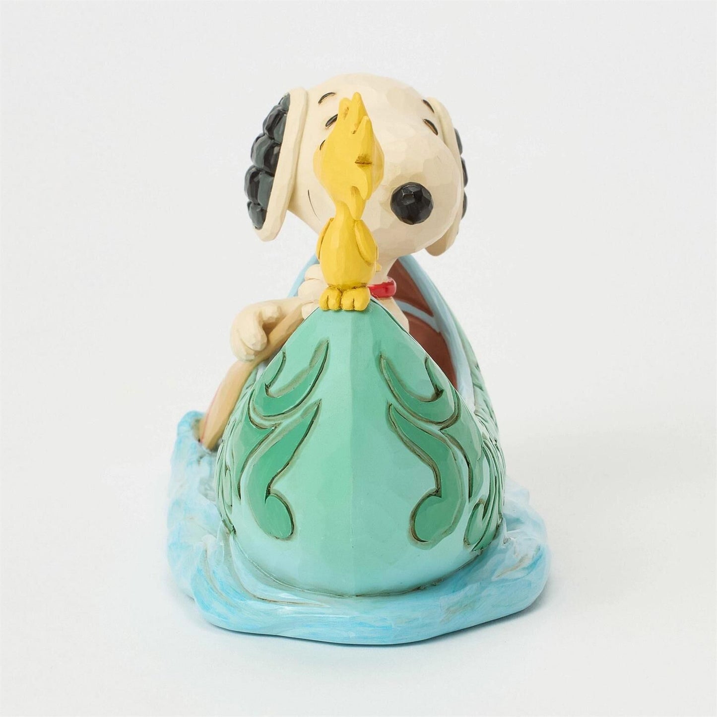 PEANUTS BY JIM SHORE SNOOPY & WOODSTOCK IN CANOE