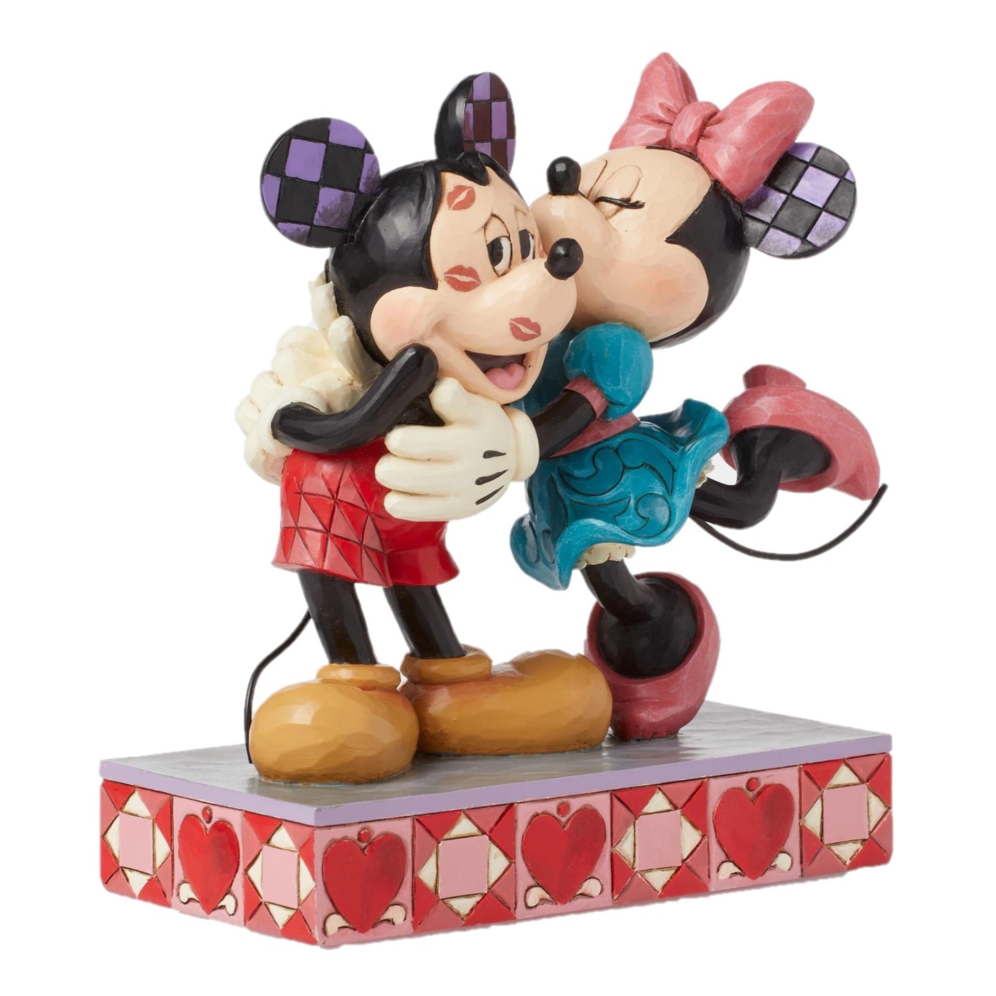DISNEY TRADITIONS BY JIM SHORE MICKEY AND MINNIE LOVE KISSES