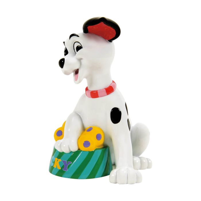 DISNEY BRITTO LUCKY WITH DOG BOWL MINI FIGURINE