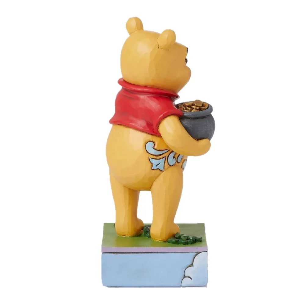 DISNEY TRADITIONS BY JIM SHORE POOH WITH CLOVERS