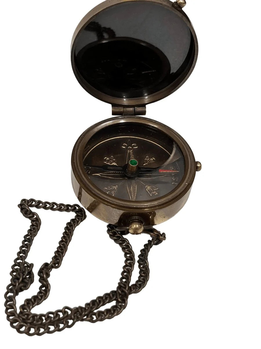 Brass Compass With Message Daddy