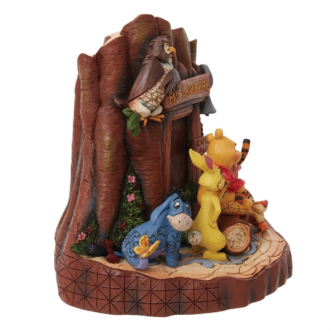 DISNEY TRADITIONS BY JIM SHORE POOH CARVED BY HEART 19CM