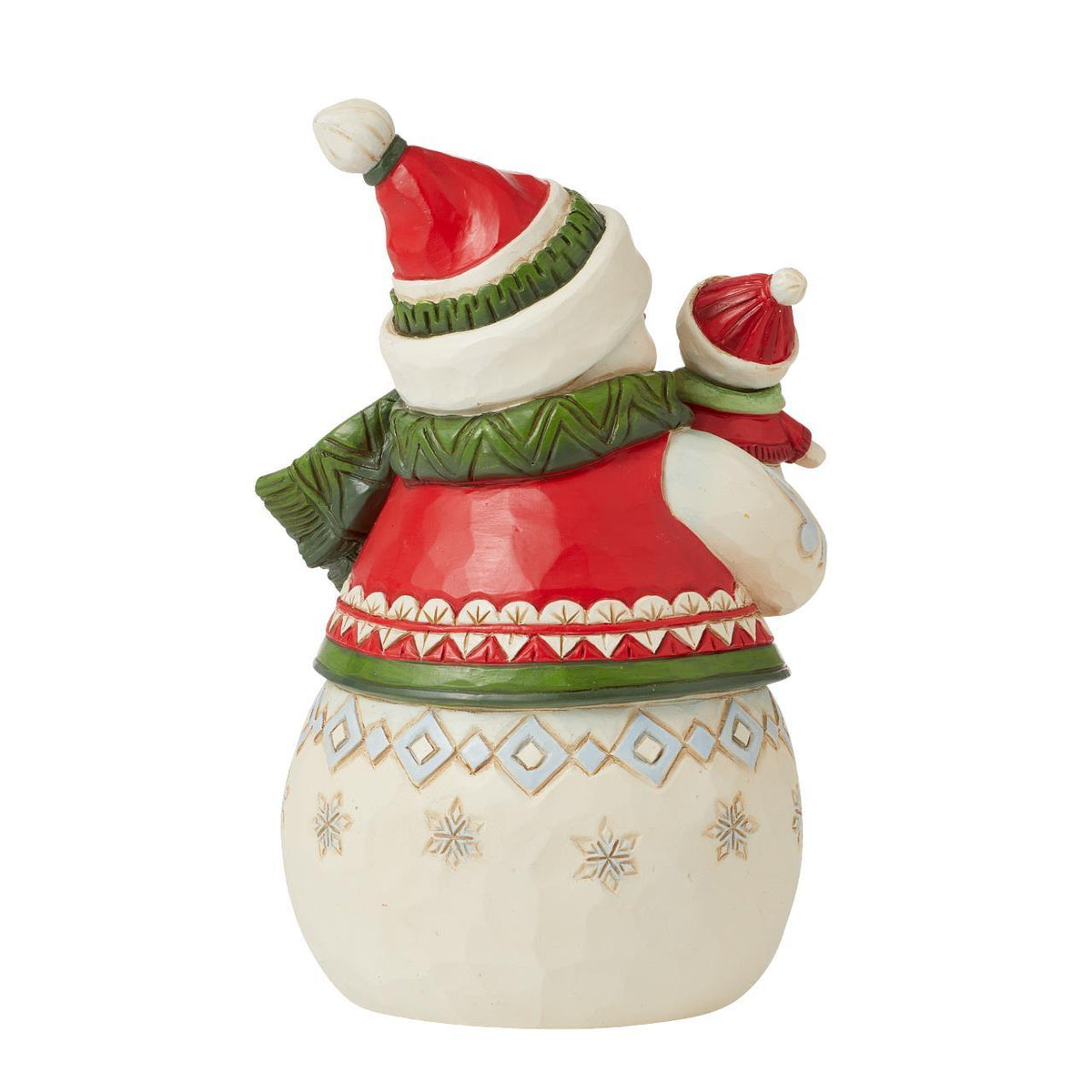 HEARTWOOD CREEK SNOWMAN WITH BABY 12CM
