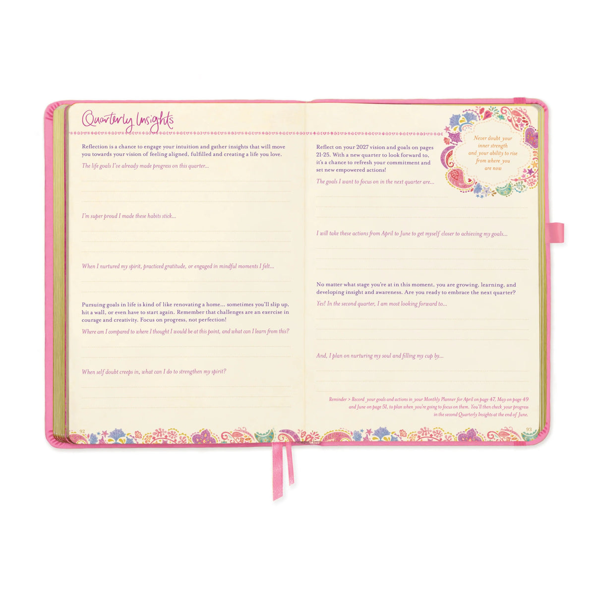 Intrinsic 2027 Diary Planner The Year For You - Rose Quartz Pink