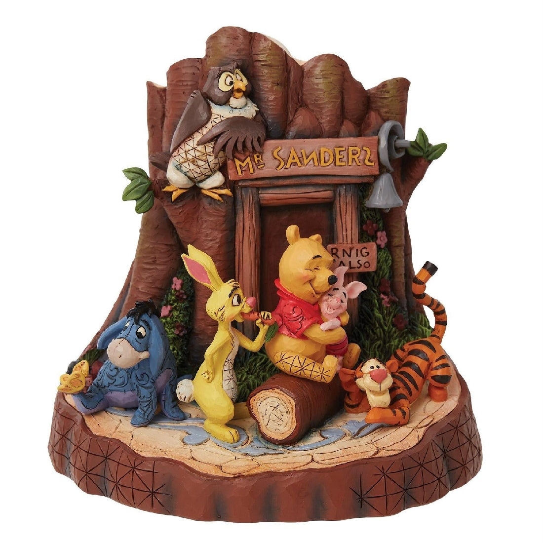 DISNEY TRADITIONS BY JIM SHORE POOH CARVED BY HEART 19CM