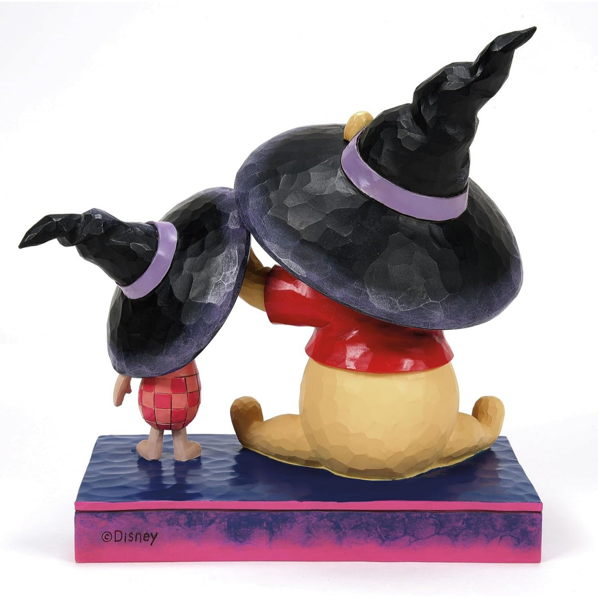 DISNEY TRADITIONS BY JIM SHORE HALLOWEEN POOH & PIGLET WITCH HATS