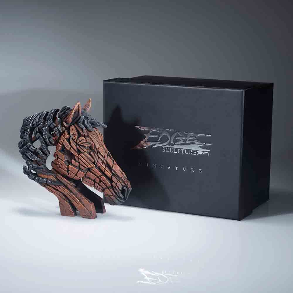 EDGE SCULPTURE MINIATURE HORSE BUST