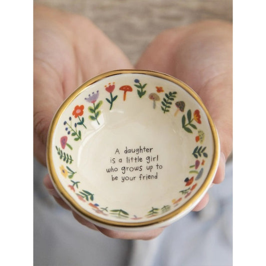 Natural Life Giving Trinket Bowl A Daughter Is A Friend