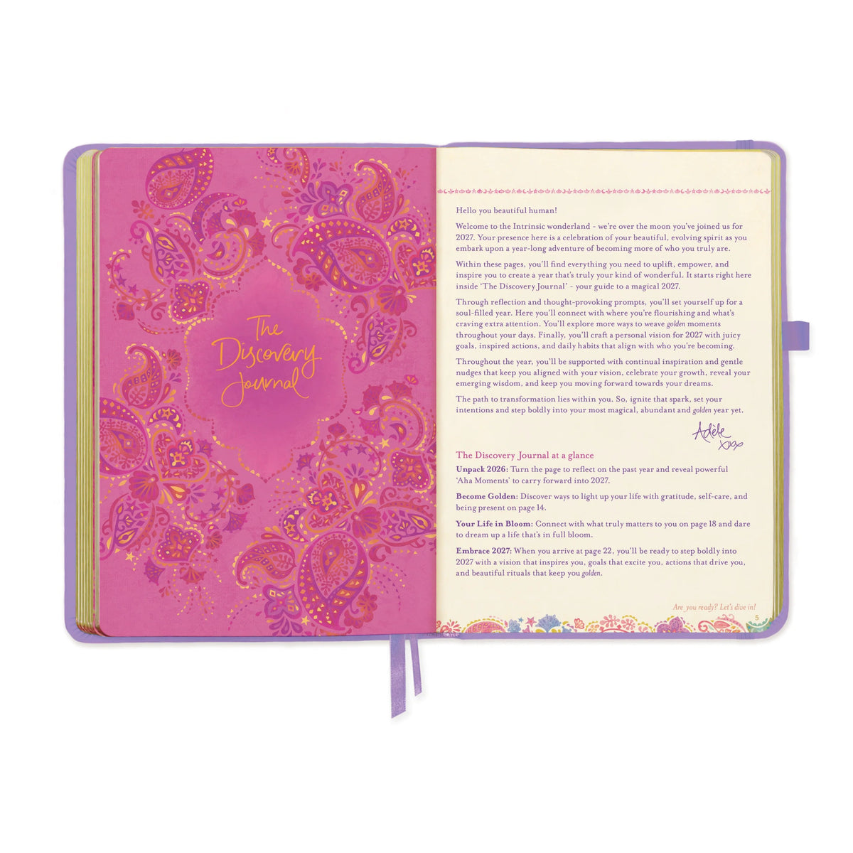 Intrinsic 2027 Diary Planner The Year To Ignite Your Light - Amethyst Purple
