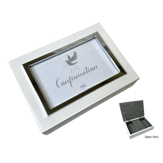 CONFIRMATION KEEPSAKE BOX WHITE