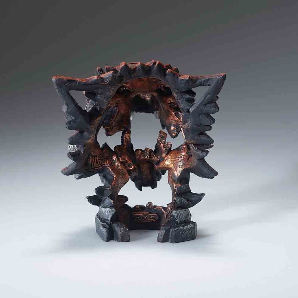 EDGE SCULPTURE MINIATURE WOLF BUST