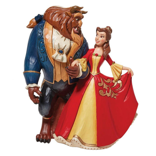 DISNEY TRADITIONS BY JIM SHORE BEAUTY AND THE BEAST ENCHANTED CHRISTMAS