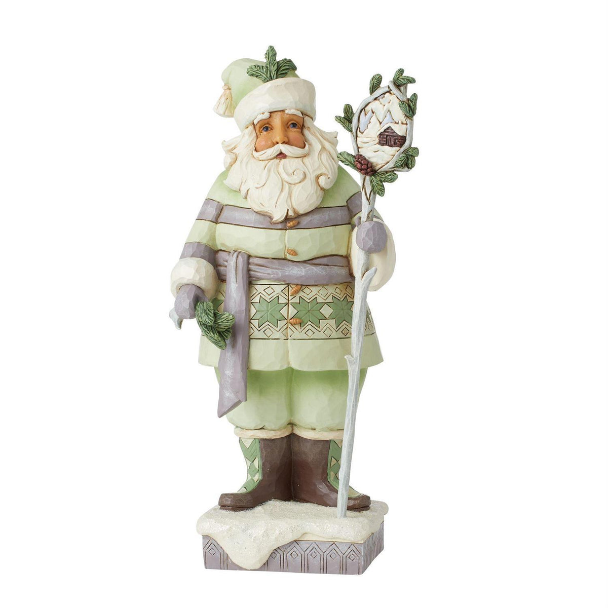 Heartwood Creek By Jim Shore Woodland Santa With Staff Figurine