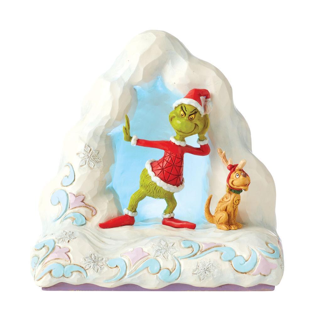 THE GRINCH BY JIM SHORE GRINCH & MAX IN SNOW 22CM
