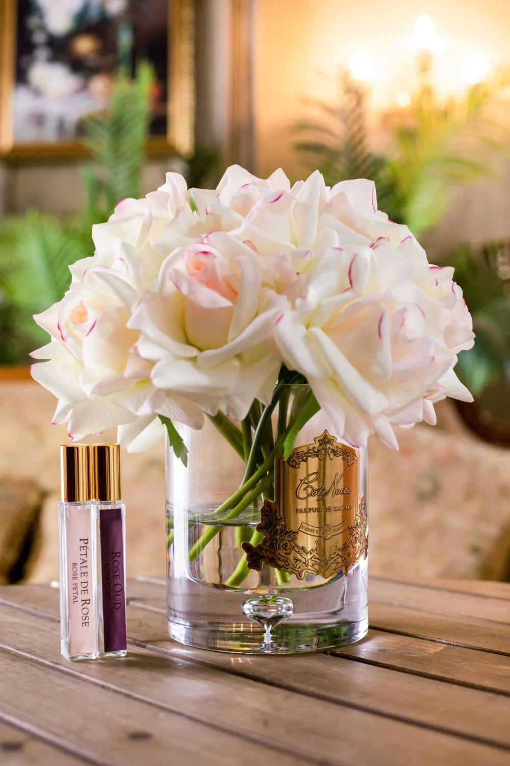 Cote Noire Luxury Grand Bouquet Pink Blush Gold Badge In Pink Box