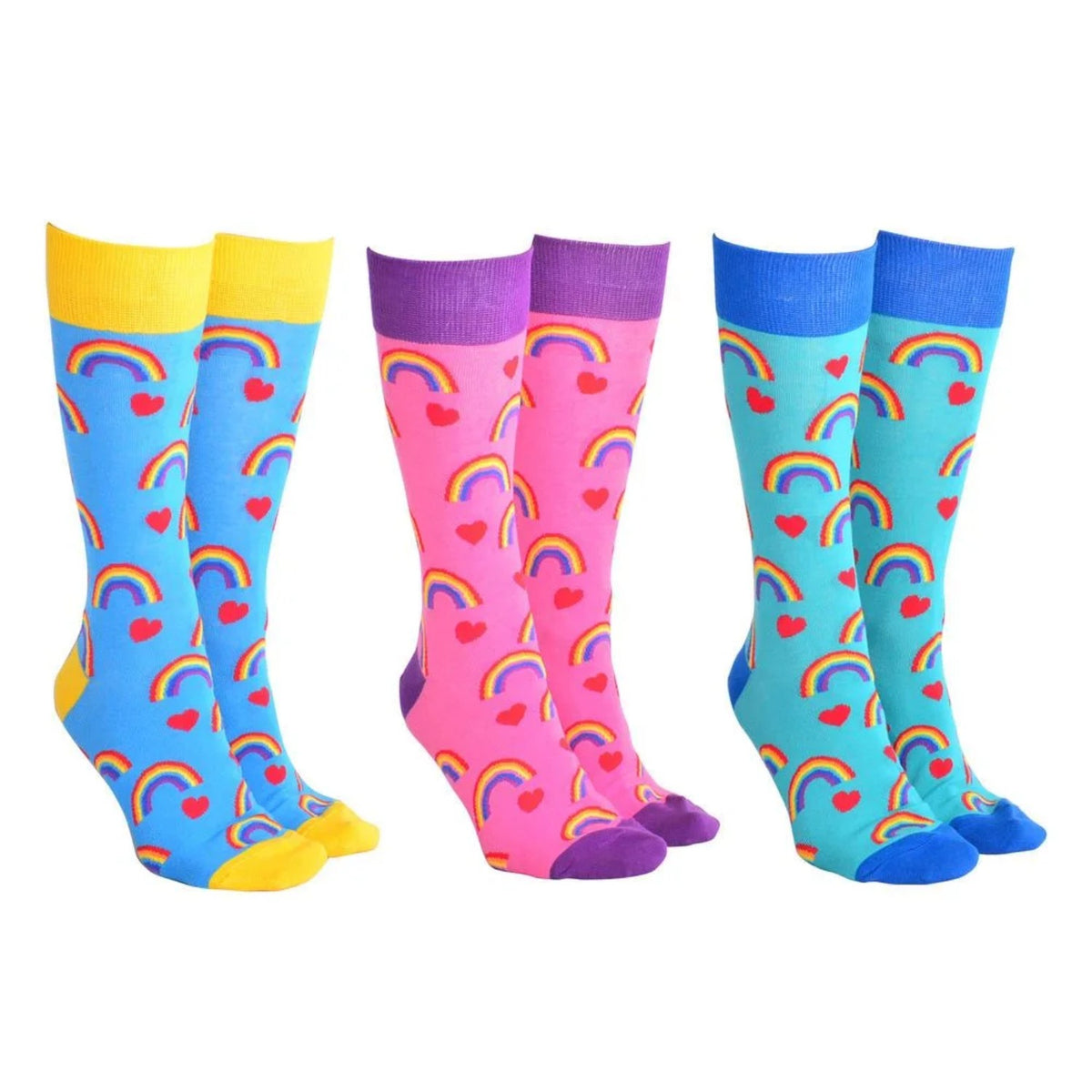 Sock Society Rainbow Heart