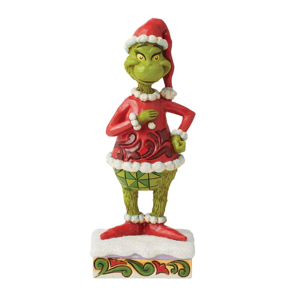 THE GRINCH BY JIM SHORE HAPPY GRINCH PERSONALITY POSE 16CM