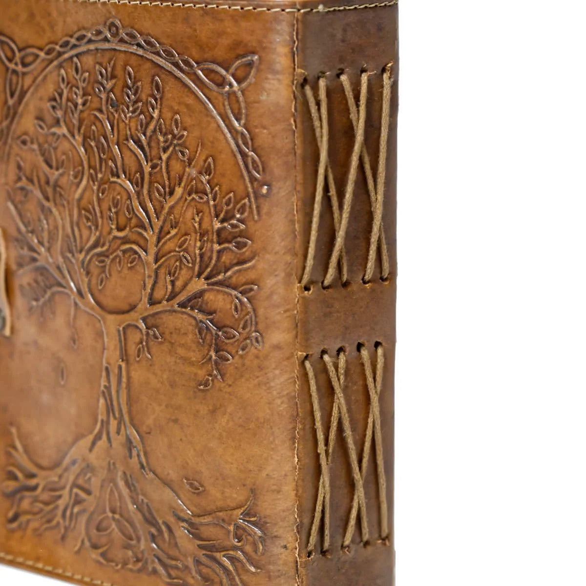 Leather Journal Parchment Style Paper Tree Of Stones