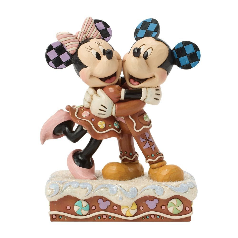 DISNEY TRADITIONS BY JIM SHORE CHRISTMAS MICKEY & MINNIE GINGERBREAD