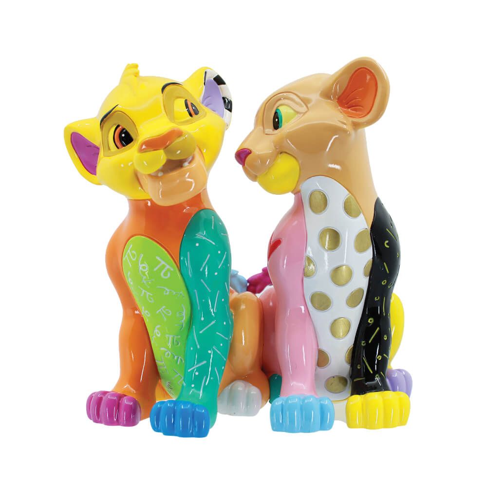DISNEY BRITTO SIMBA & NALA LARGE FIGURINE