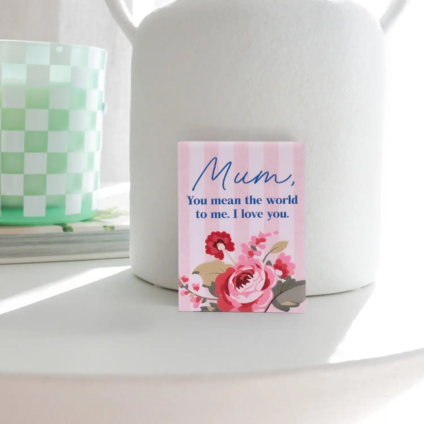 Mother's Day Ceramic Magnet I Love You