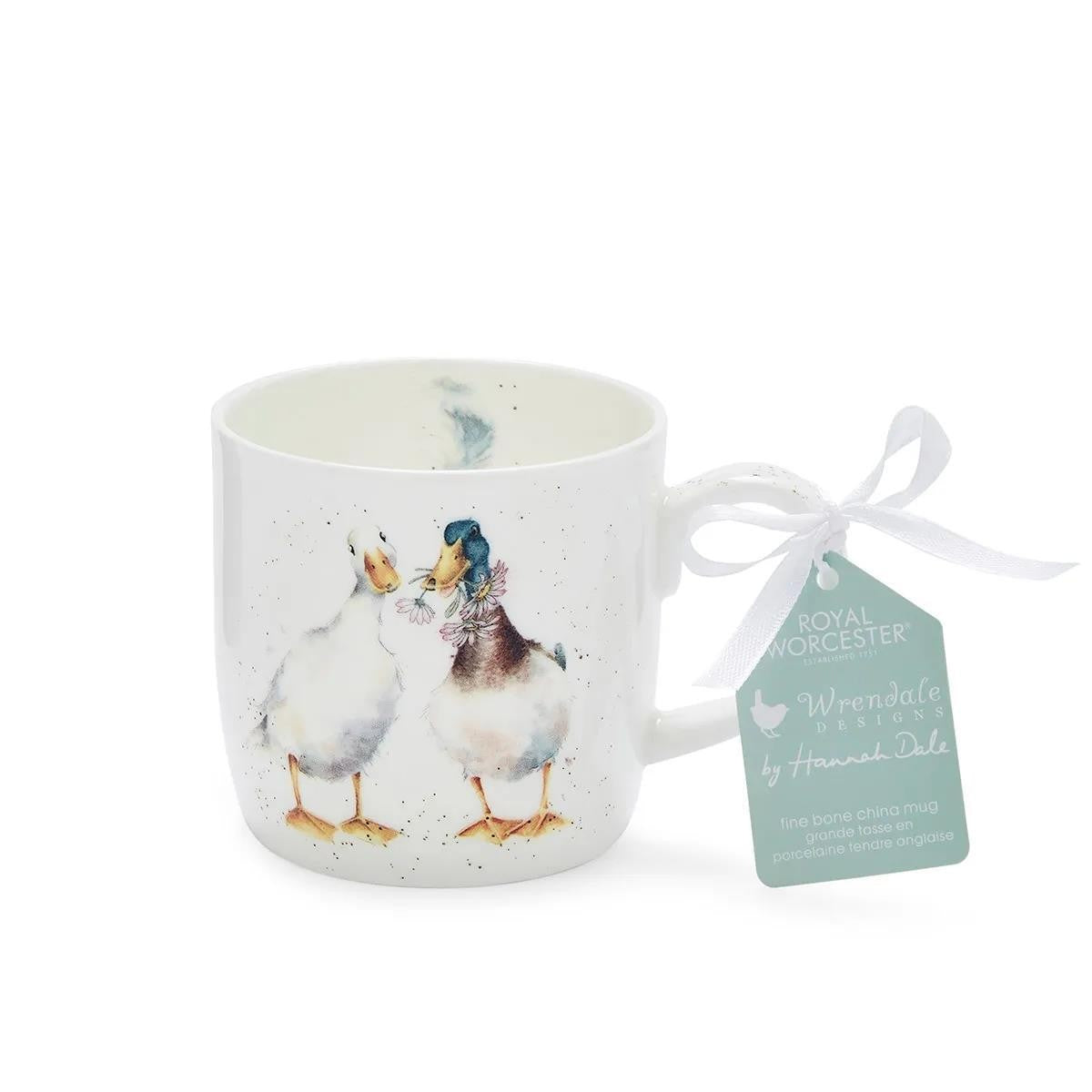 ROYAL WORCESTER WRENDALE MUG DUCK LOVE