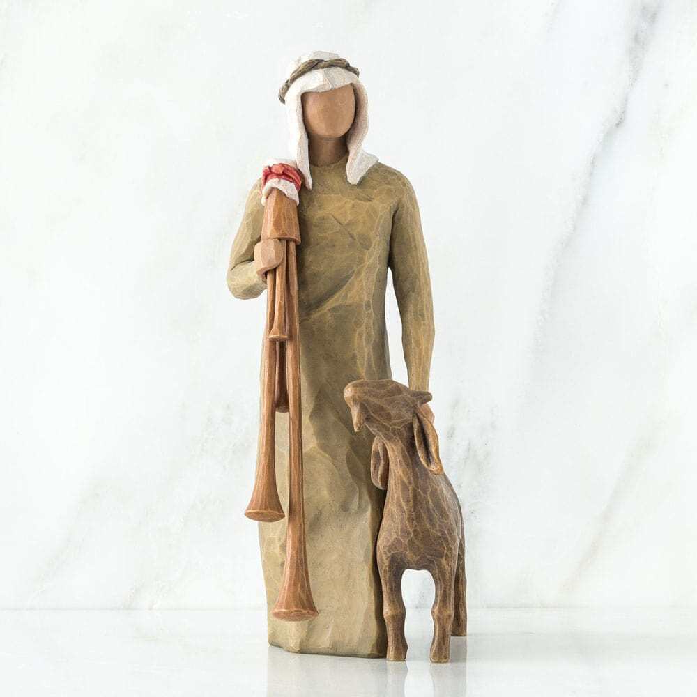 WILLOW TREE NATIVITY - ZAMPOGNARO (SHEPHERD WITH BAGPIPE)