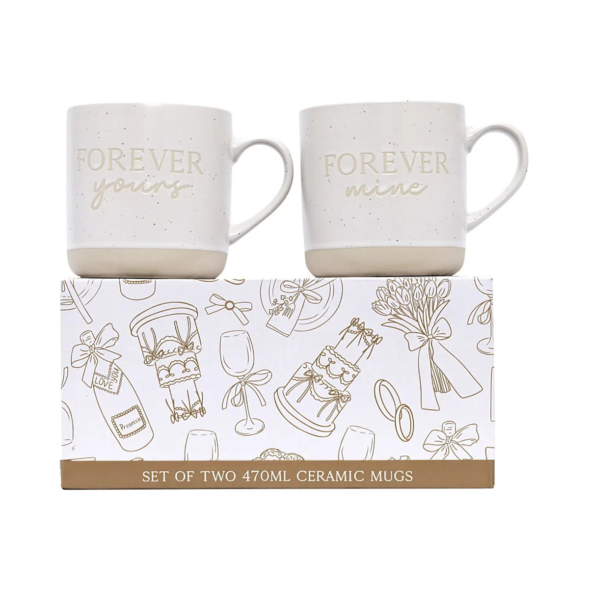 Wedding Mug Set Of 2 Forever Mine & Forever Yours