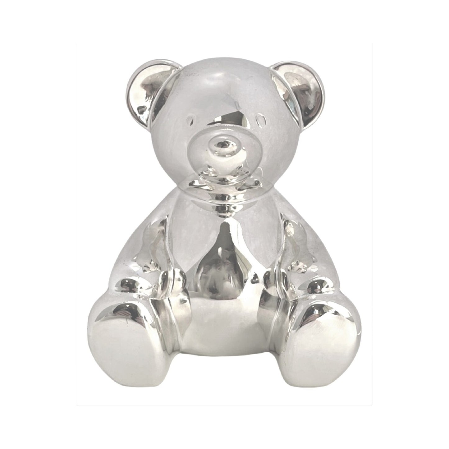 MONEY BANK EDWARD BEAR SILVER FINISH