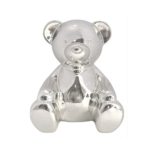 MONEY BANK EDWARD BEAR SILVER FINISH